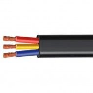 AQUATEX 4.0 MM 3 Core Flat Copper Cable - 100 Mtr