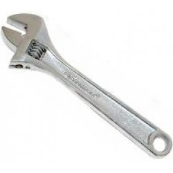 Eastman Adjustable Wrenches - Fully Polished Chrome Plated 8*200 mm